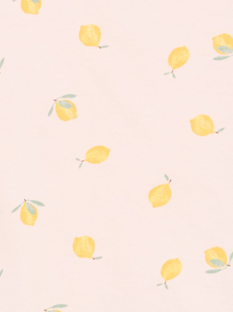 Ensemble pyjama court t-shirt + short - 2 pièces Rose - Kiabi