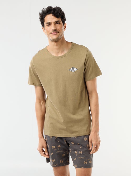 Ensemble pyjama court t-shirt + short - 2 pièces - Kiabi