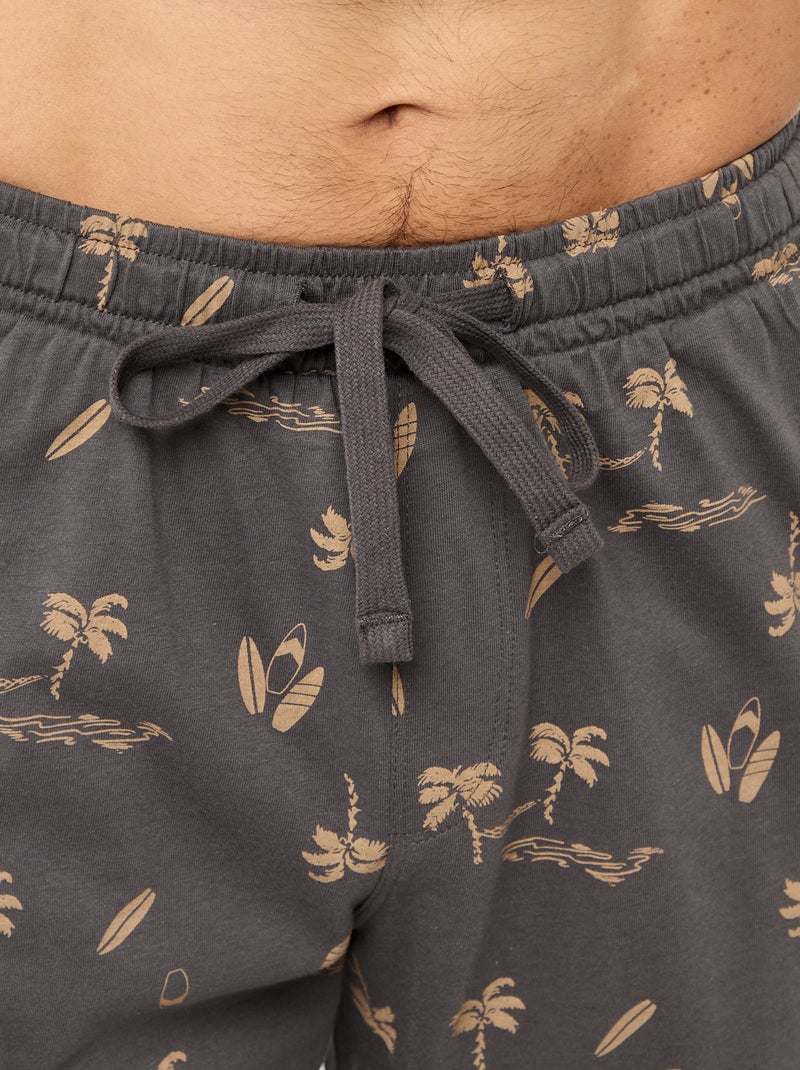 Ensemble pyjama court t-shirt + short - 2 pièces Vert - Kiabi