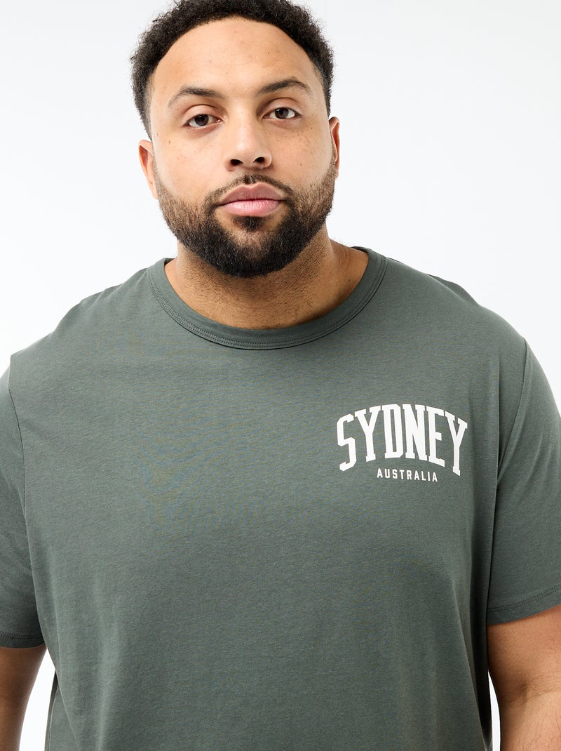 Ensemble pyjama court t-shirt + short - 2 pièces Vert - Kiabi