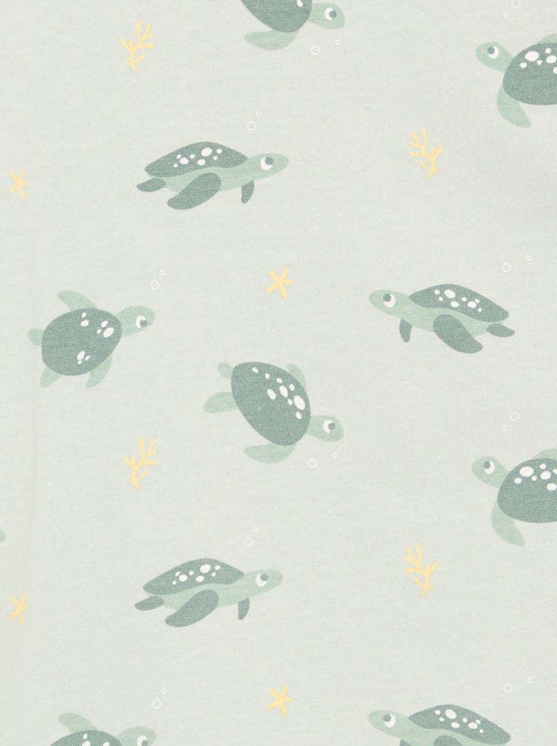 Ensemble pyjama court t-shirt + short - 2 pièces Vert - Kiabi