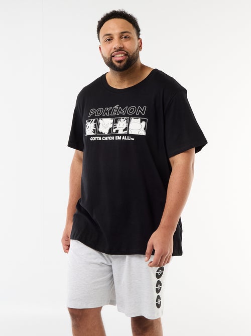 Ensemble pyjama court t-shirt + short 'Pikachu' 'Pokémon' - 2 pièces - Kiabi