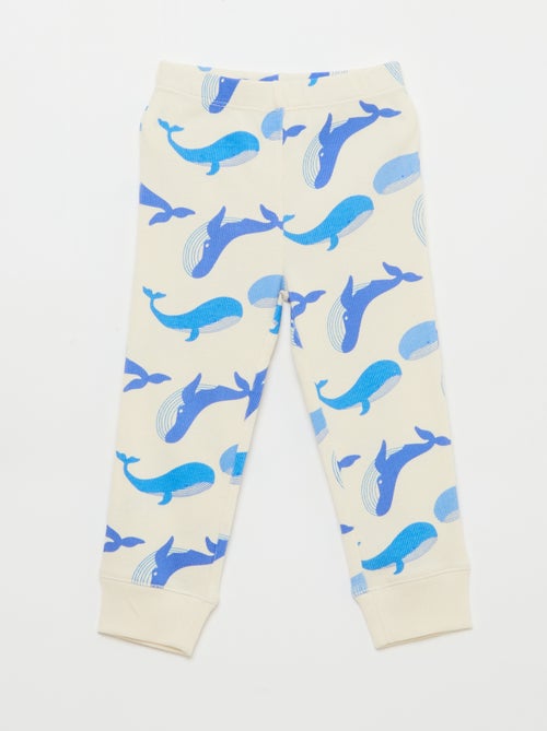 Ensemble pyjama en coton côtelé - 2 pièces - Kiabi