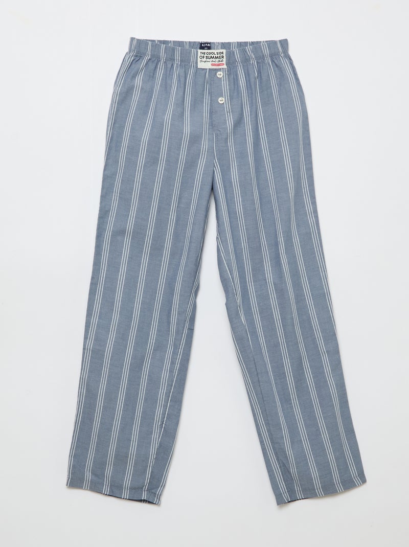 Ensemble pyjama en popeline - 2 pièces Blanc - Kiabi