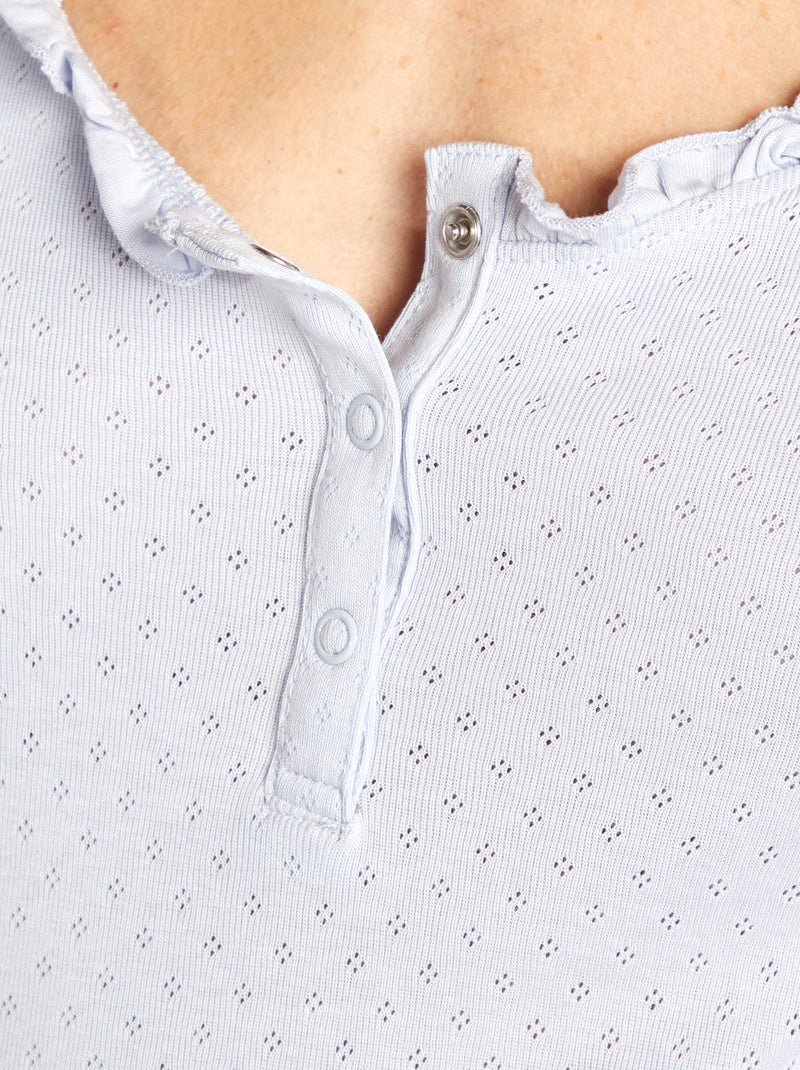 Ensemble pyjama grossesse - 2 pièces Bleu - Kiabi