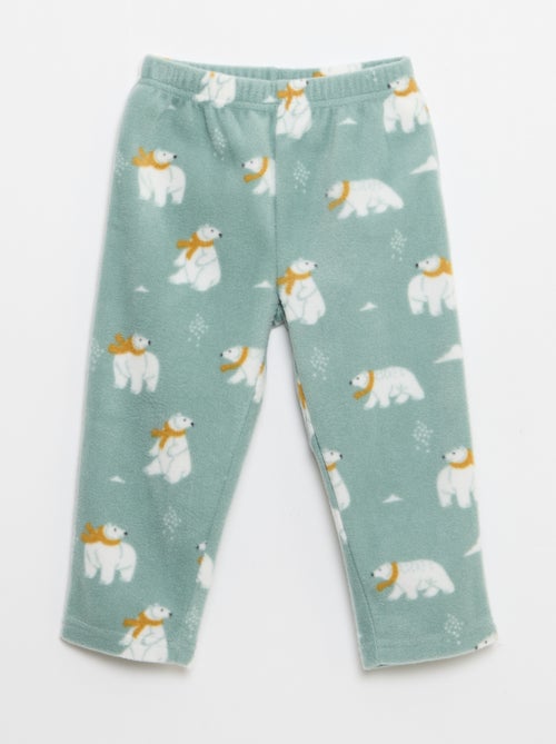 Ensemble pyjama haut + pantalon polaire - Kiabi