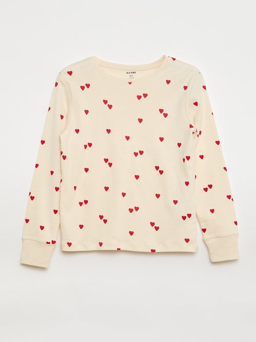 Ensemble pyjama imprimé t-shirt + pantalon - 2 pièces - Kiabi