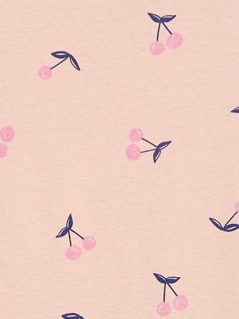 Ensemble pyjama imprimé t-shirt + pantalon - 2 pièces Rose - Kiabi