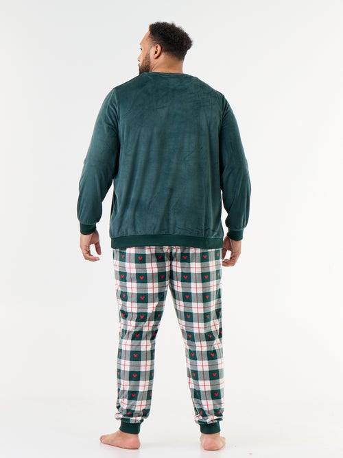 Ensemble pyjama long en polaire 'Mickey' 'Disney' - 2 pièces - Kiabi