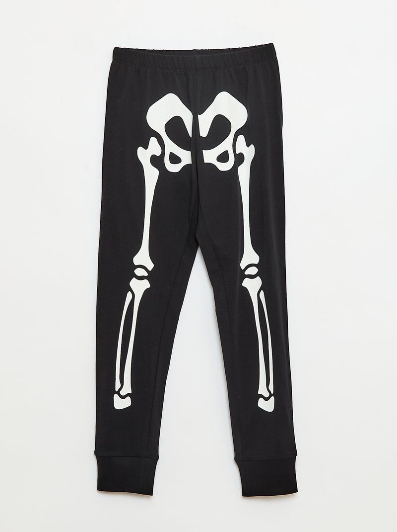 Ensemble pyjama long 'Halloween' - 2 pièces Noir - Kiabi