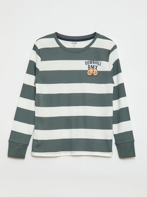 Ensemble pyjama long imprimé - 2 pièces - Kiabi