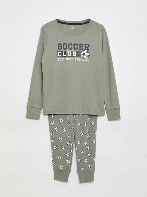 Ensemble pyjama long imprimé - 2 pièces - Kiabi
