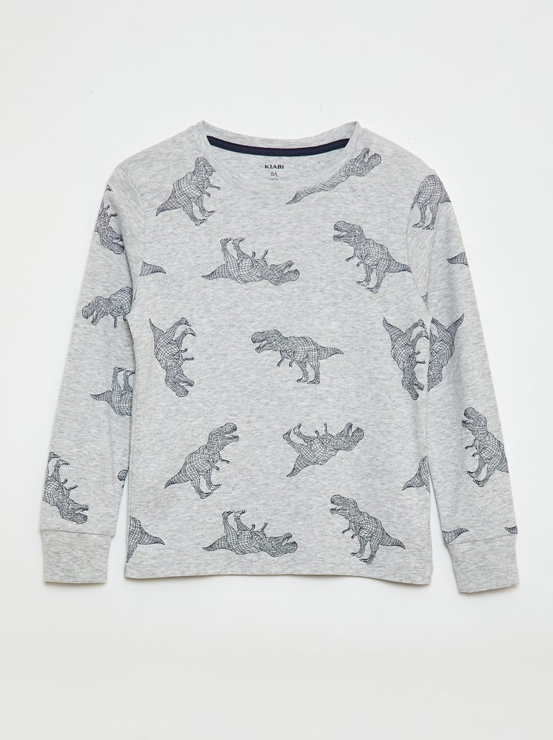 Ensemble pyjama long imprimé - 2 pièces Vert - Kiabi