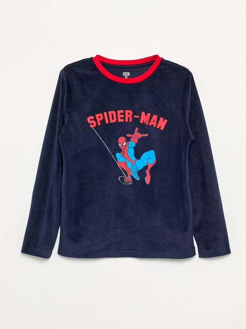 Ensemble pyjama long 'Spiderman' en polaire - 2 pièces - Kiabi Ensemble pyjama long 'Spiderman' en polaire - 2 pièces - Kiabi