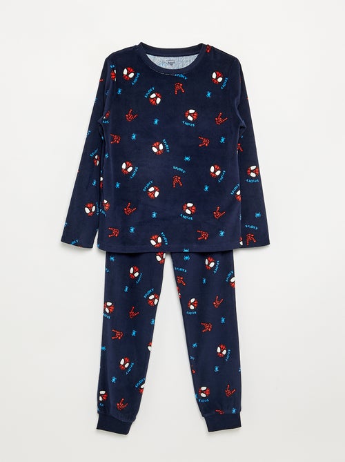 Ensemble pyjama long 'Spiderman' en polaire - 2 pièces - Kiabi Ensemble pyjama long 'Spiderman' en polaire - 2 pièces - Kiabi
