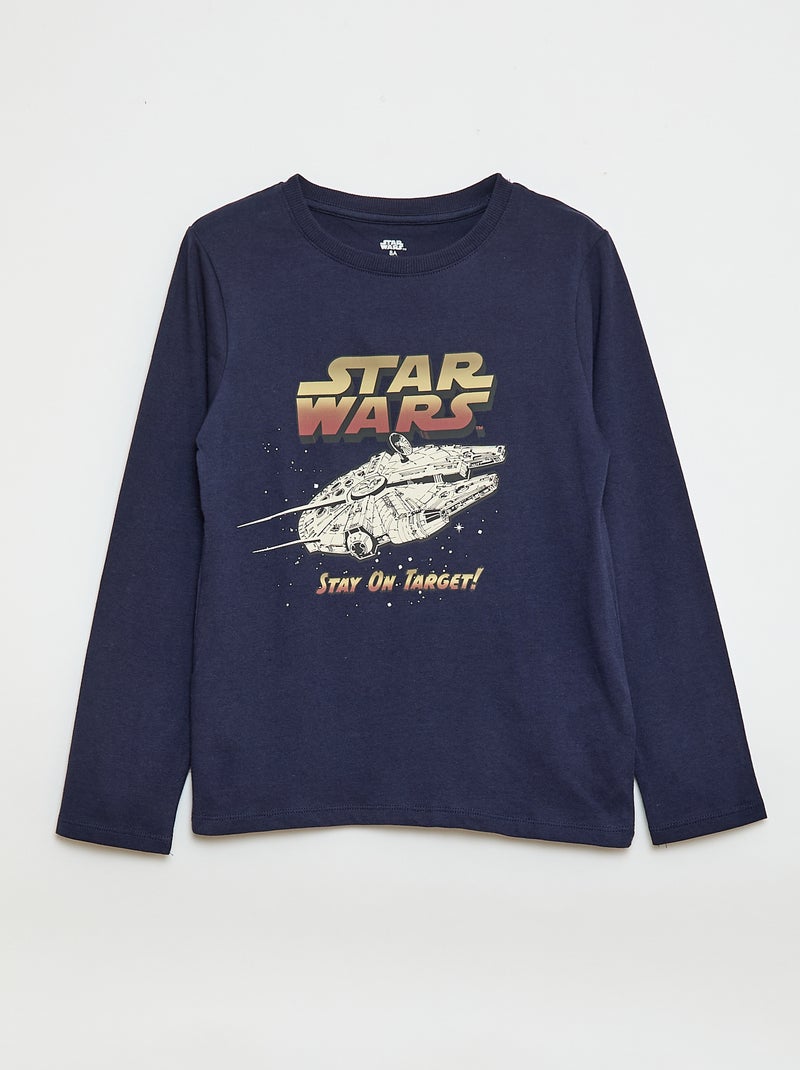 Ensemble pyjama long 'Star Wars' - 2 pièces Bleu - Kiabi