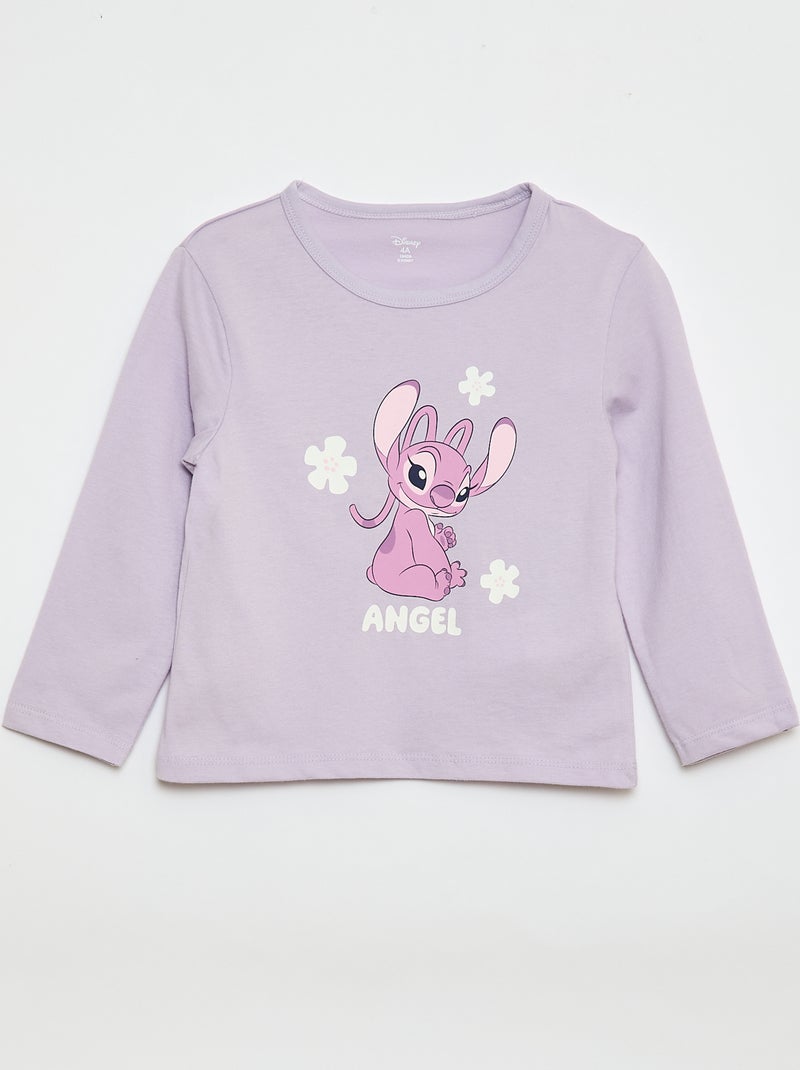Ensemble pyjama long 'Stitch' 'Disney' - 2 pièces Violet - Kiabi