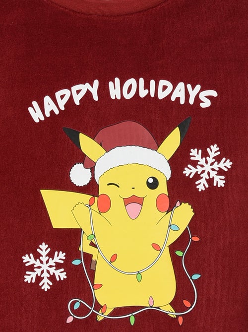 Ensemble pyjama 'Pikachu' long T-shirt + pantalon - 2 pièces - Kiabi
