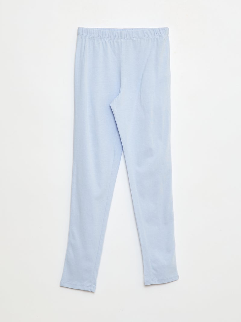 Ensemble pyjama t-shirt + pantalon - 2 pièces Bleu - Kiabi