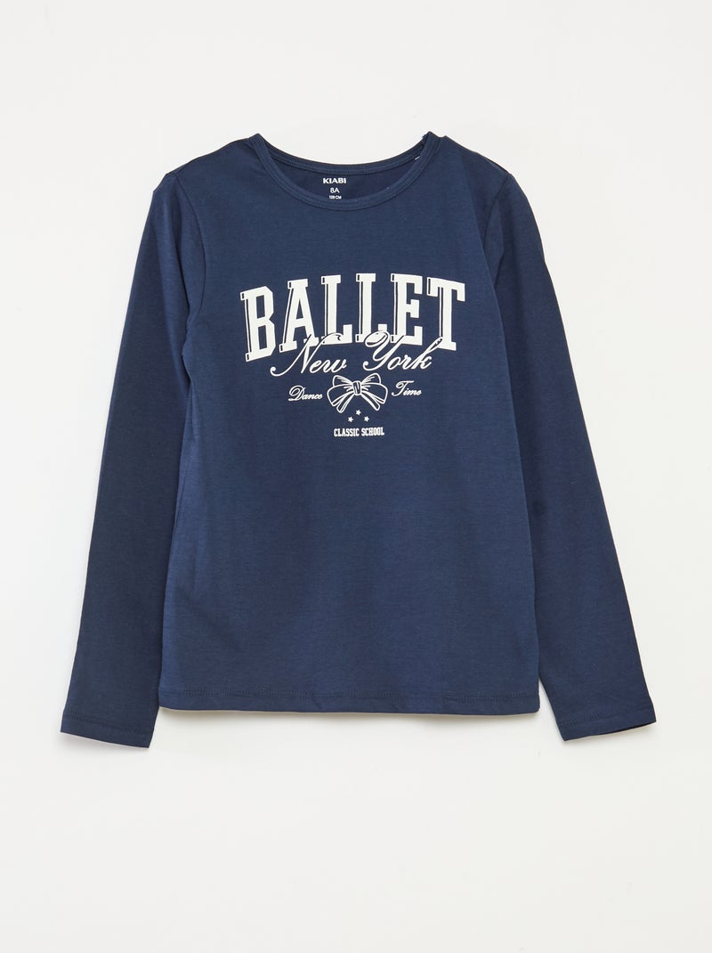 Ensemble pyjama t-shirt + pantalon - 2 pièces Bleu - Kiabi