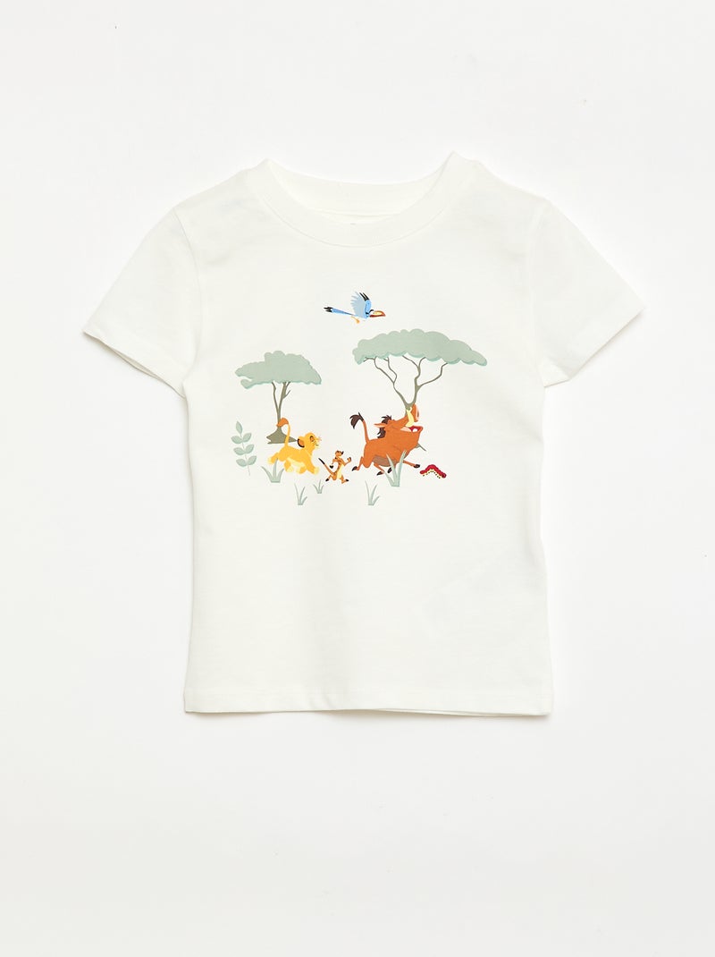 Ensemble Pyjama T-shirt + short 'Disney' - 2 pièces Blanc - Kiabi