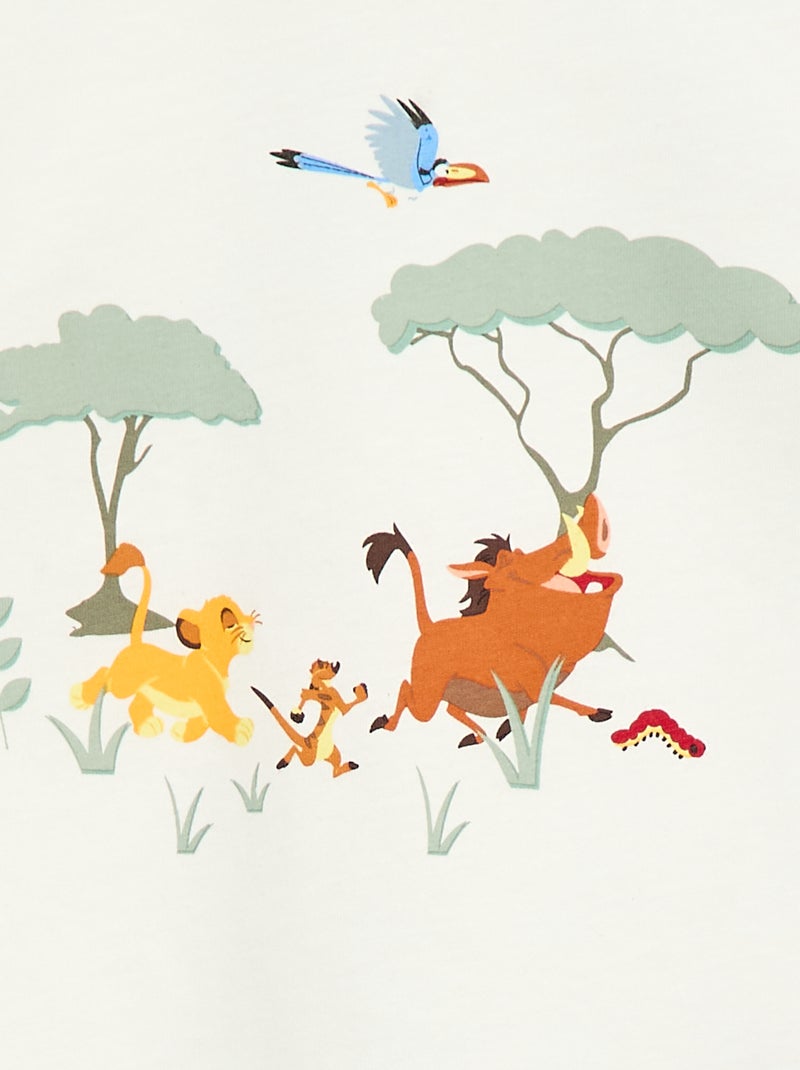 Ensemble Pyjama T-shirt + short 'Disney' - 2 pièces Blanc - Kiabi