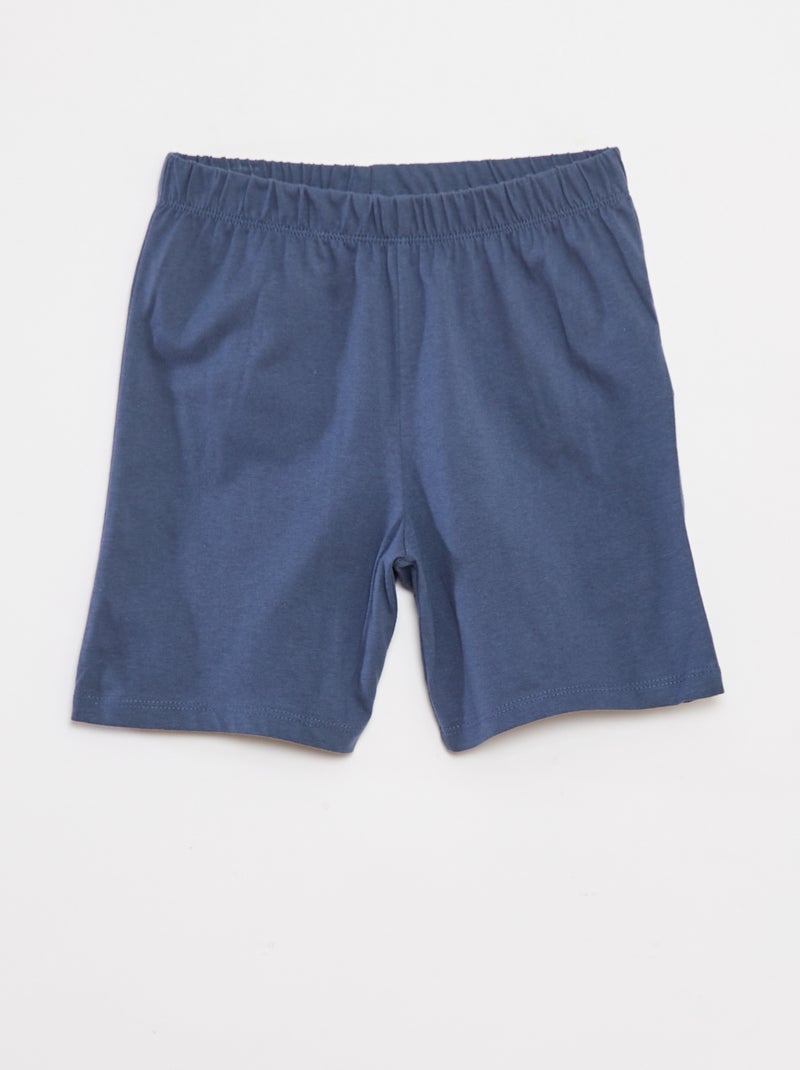 Ensemble pyjama t-shirt + short 'Jaws' - 2 pièces BLEU - Kiabi