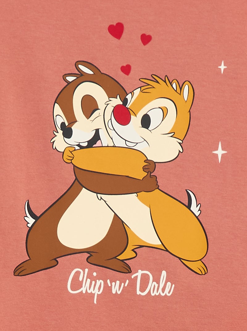 Ensemble pyjama 'Tic Tac' 'Disney' - 2 pièces Rose - Kiabi