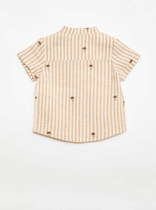 Ensemble rayé 2 pièces - chemise + short - Kiabi