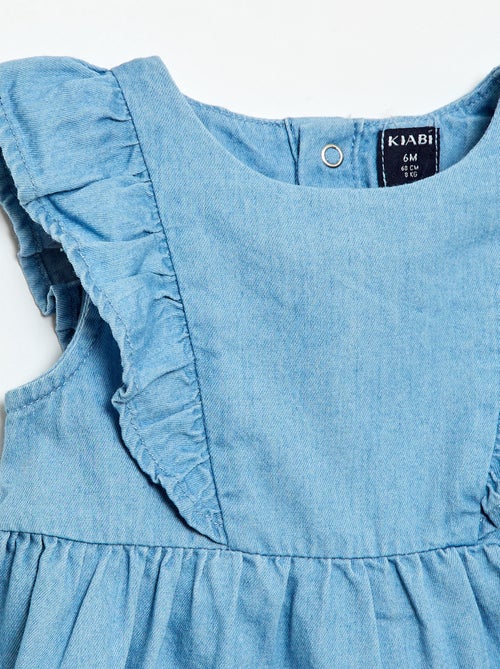 Ensemble robe + culotte en denim - 2 pièces - Kiabi