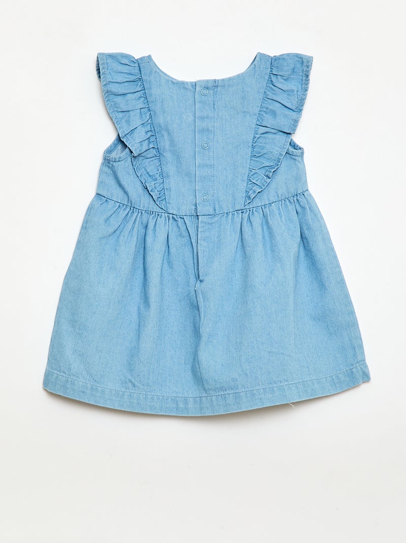 Ensemble robe + culotte en denim - 2 pièces Bleu - Kiabi