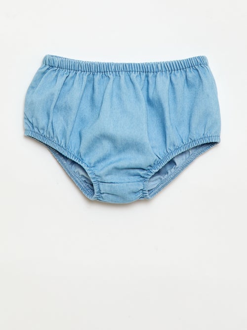 Ensemble robe + culotte en denim - 2 pièces - Kiabi