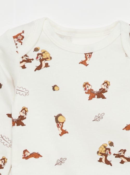 Ensemble salopette dors-bien + body manches longues 'Disney' - Kiabi
