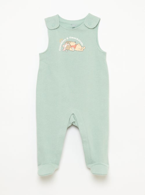 Ensemble salopette dors-bien + body manches longues 'Disney' - Kiabi