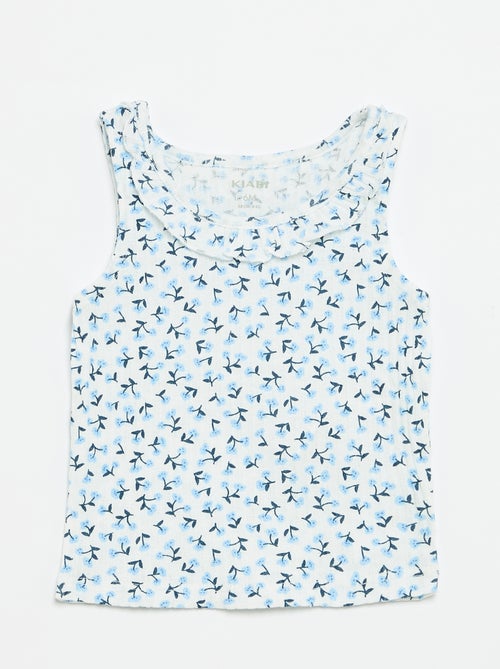 Ensemble short + débardeur en maille pointelle - Kiabi