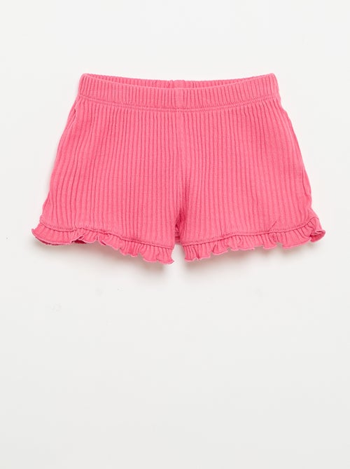 Ensemble short + débardeur en maille pointelle - Kiabi