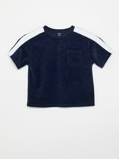 Ensemble short + T-shirt avec bandes contrastées - Kiabi