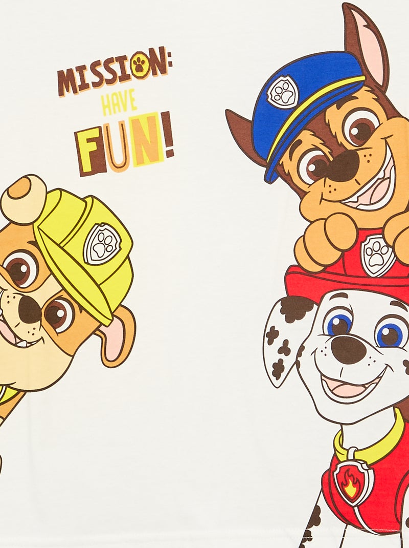 Ensemble short + T-shirt 'Pat' Patrouille' Blanc - Kiabi