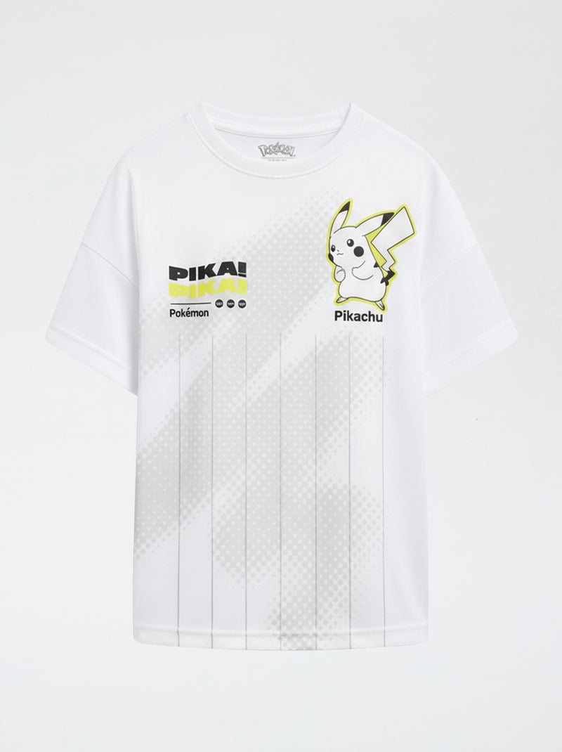 Ensemble short + t-shirt 'Pokémon' 'Pikachu' - 2 pièces Blanc - Kiabi