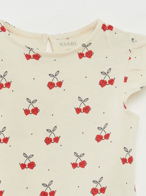 Ensemble short + t-shirt volanté - 2 pièces - Kiabi