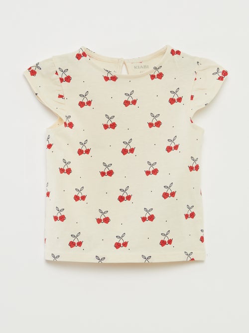 Ensemble short + t-shirt volanté - 2 pièces - Kiabi