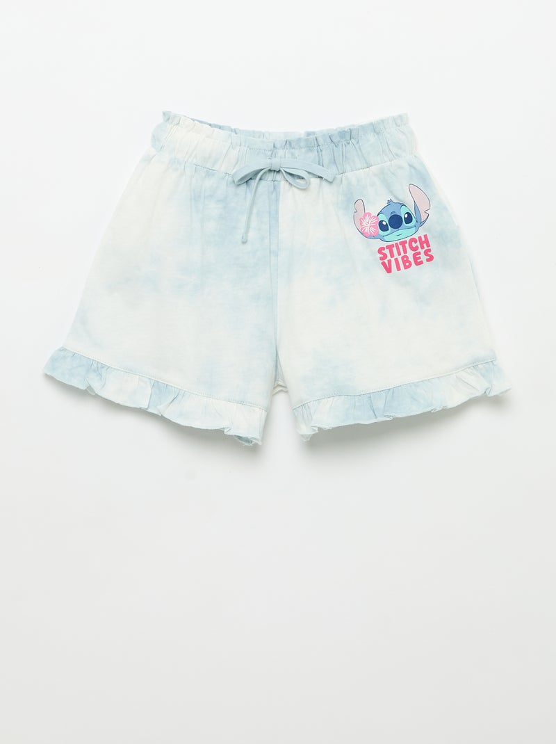 Ensemble short volanté + T-shirt 'Disney' Bleu - Kiabi