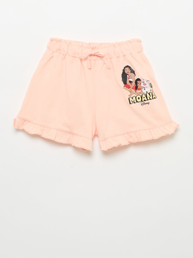 Ensemble short volanté + T-shirt 'Disney' Orange - Kiabi