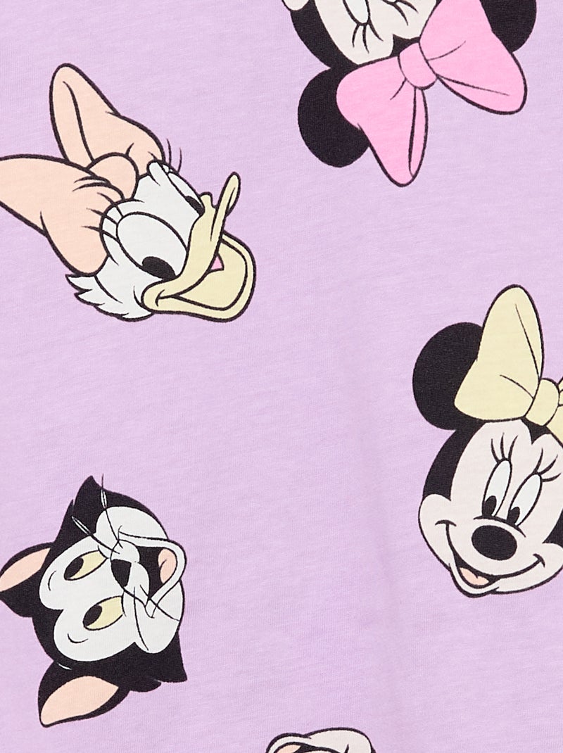 Ensemble short volanté + T-shirt 'Disney' Violet - Kiabi