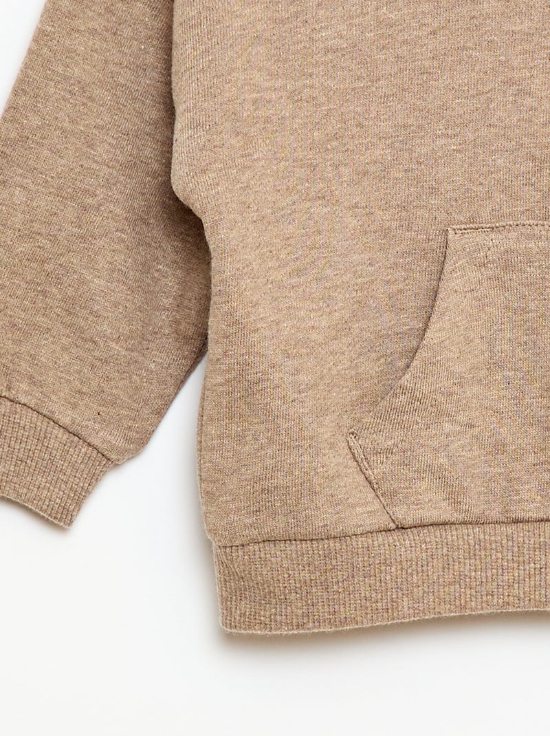 Ensemble sweat à capuche + jogging monochrome - 2 pièces Beige - Kiabi