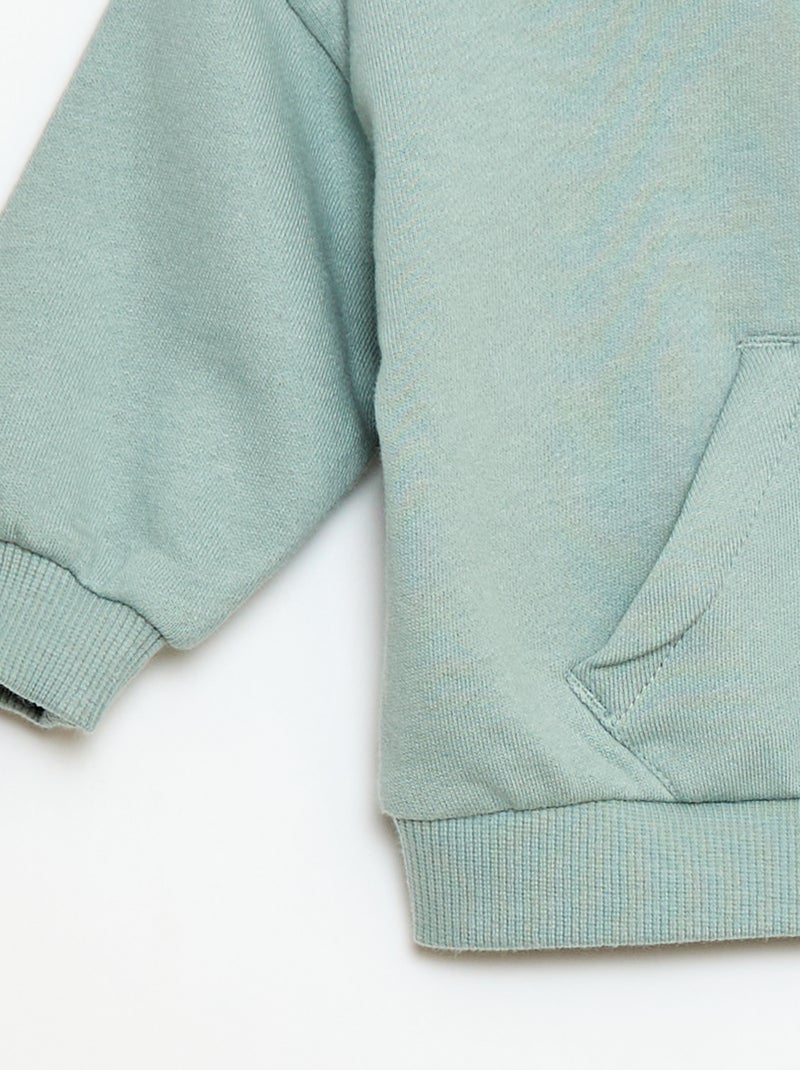 Ensemble sweat à capuche + jogging monochrome - 2 pièces Bleu - Kiabi