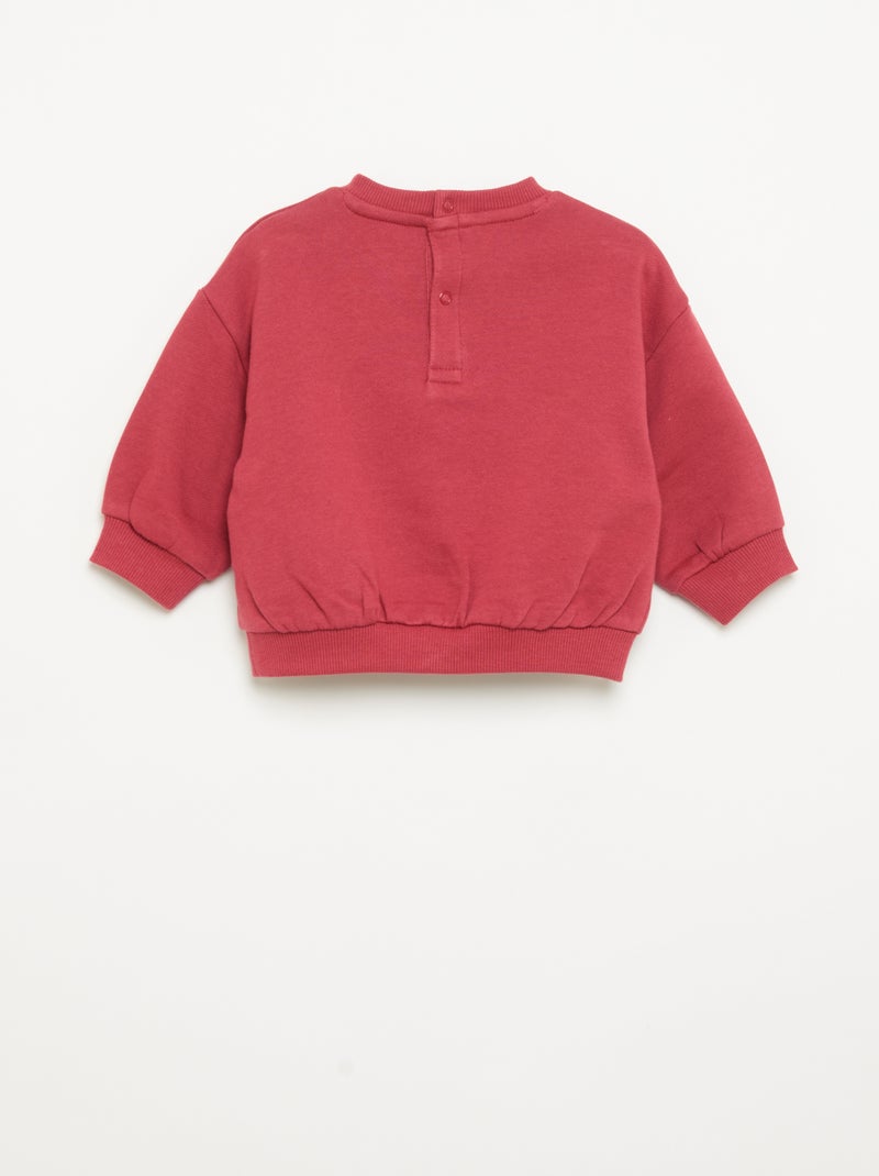 Ensemble sweat imprimé + legging Rouge - Kiabi