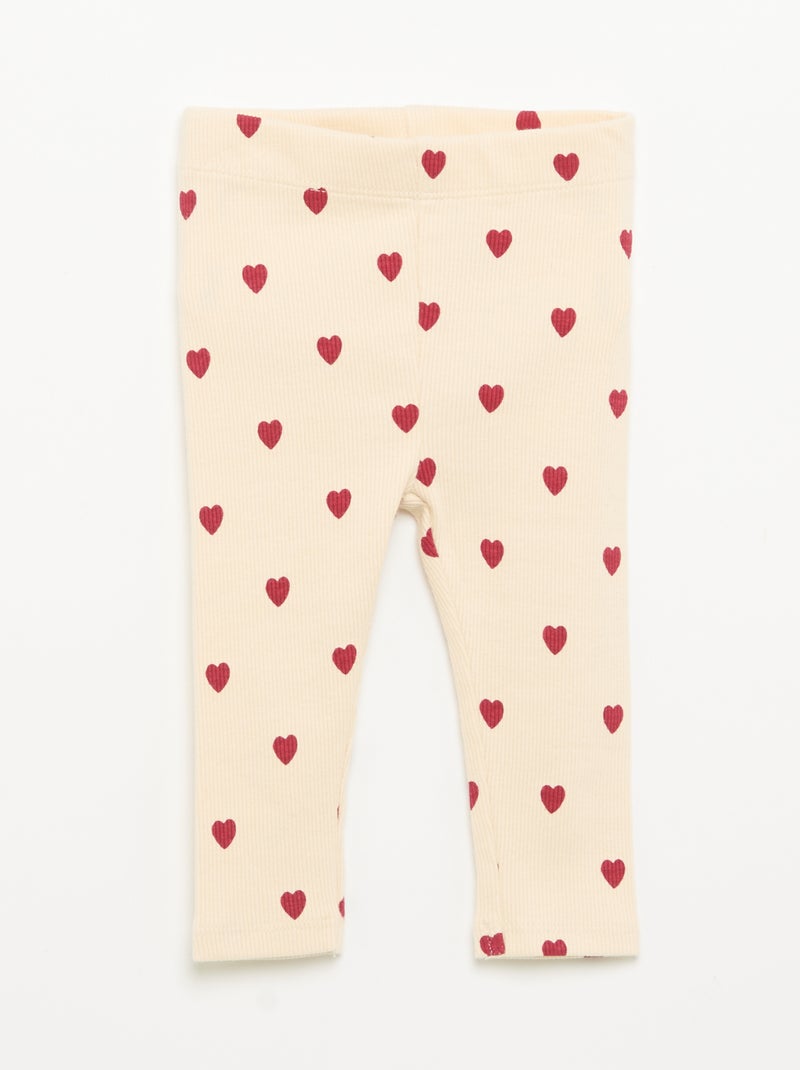 Ensemble sweat imprimé + legging Rouge - Kiabi
