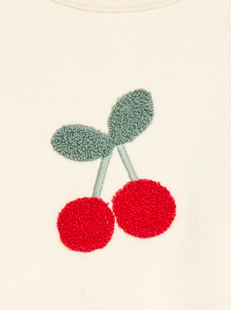 Ensemble sweat + jogging fantaisie Blanc - Kiabi