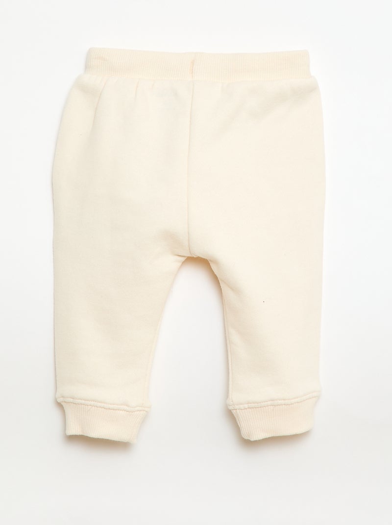 Ensemble sweat + jogging fantaisie Blanc - Kiabi